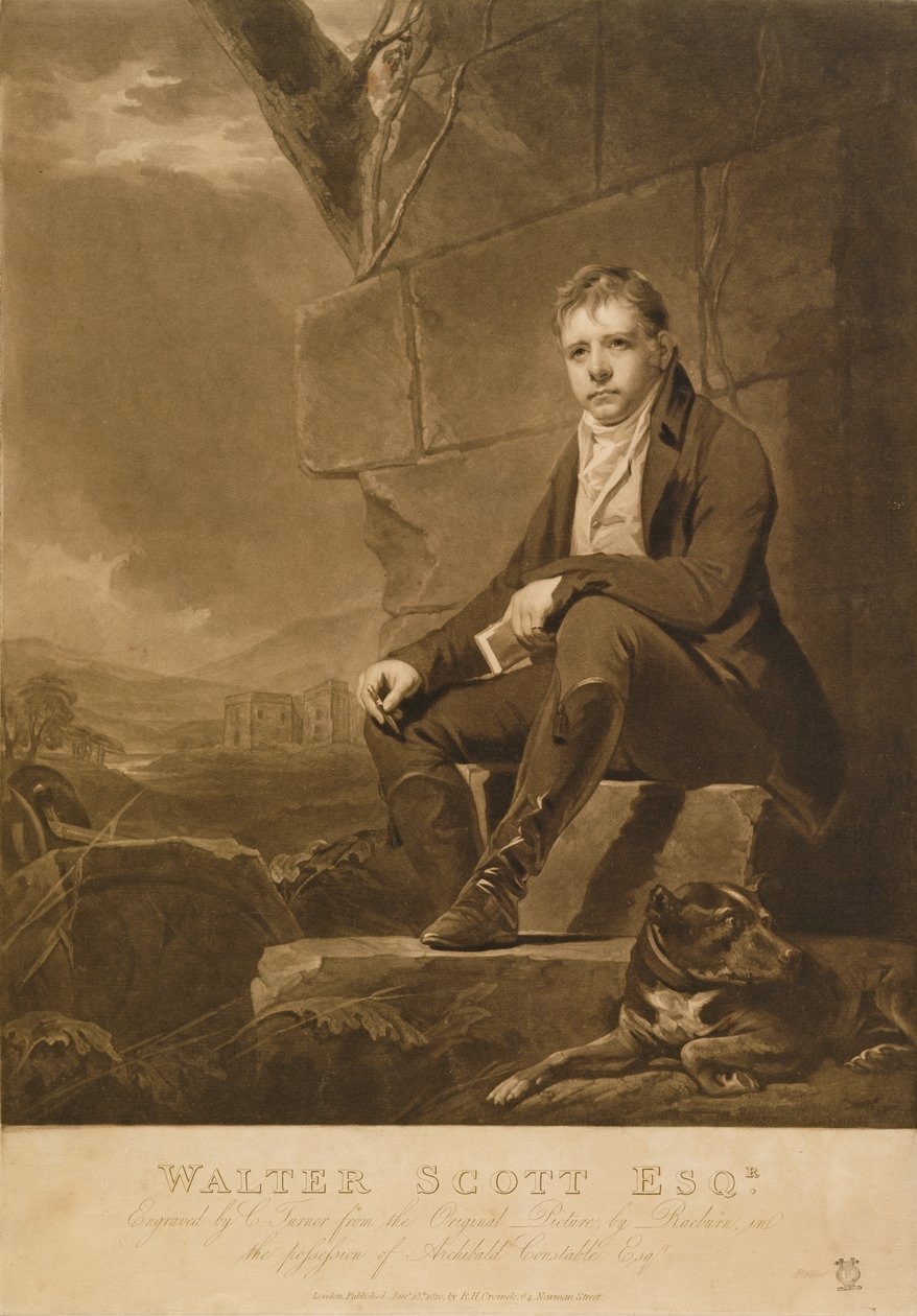 Sir Walter Scott, gravert av Charles Turner, 1810 av Henry Raeburn