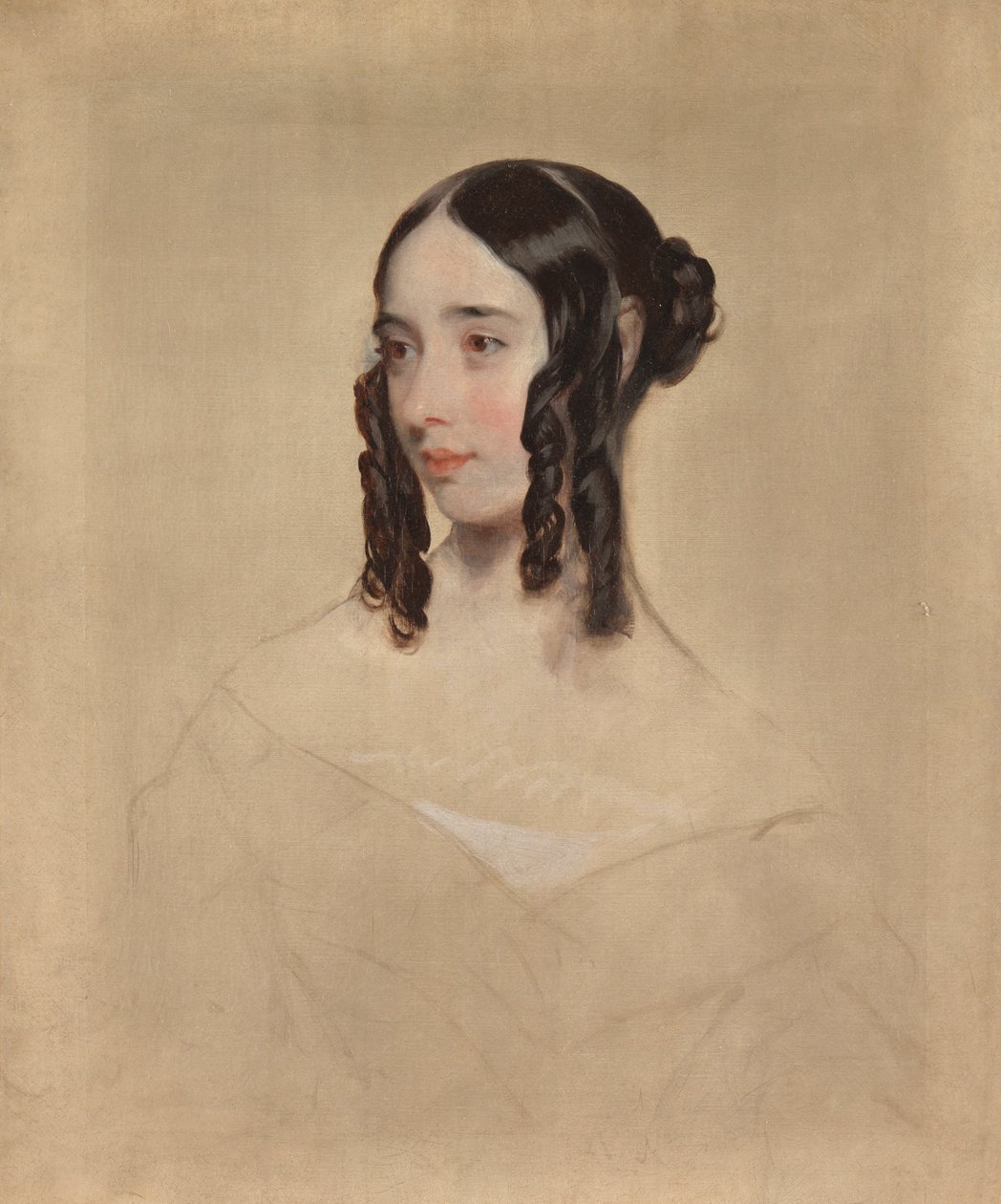 Studie av en ung kvinne, 1847 av Henry Room