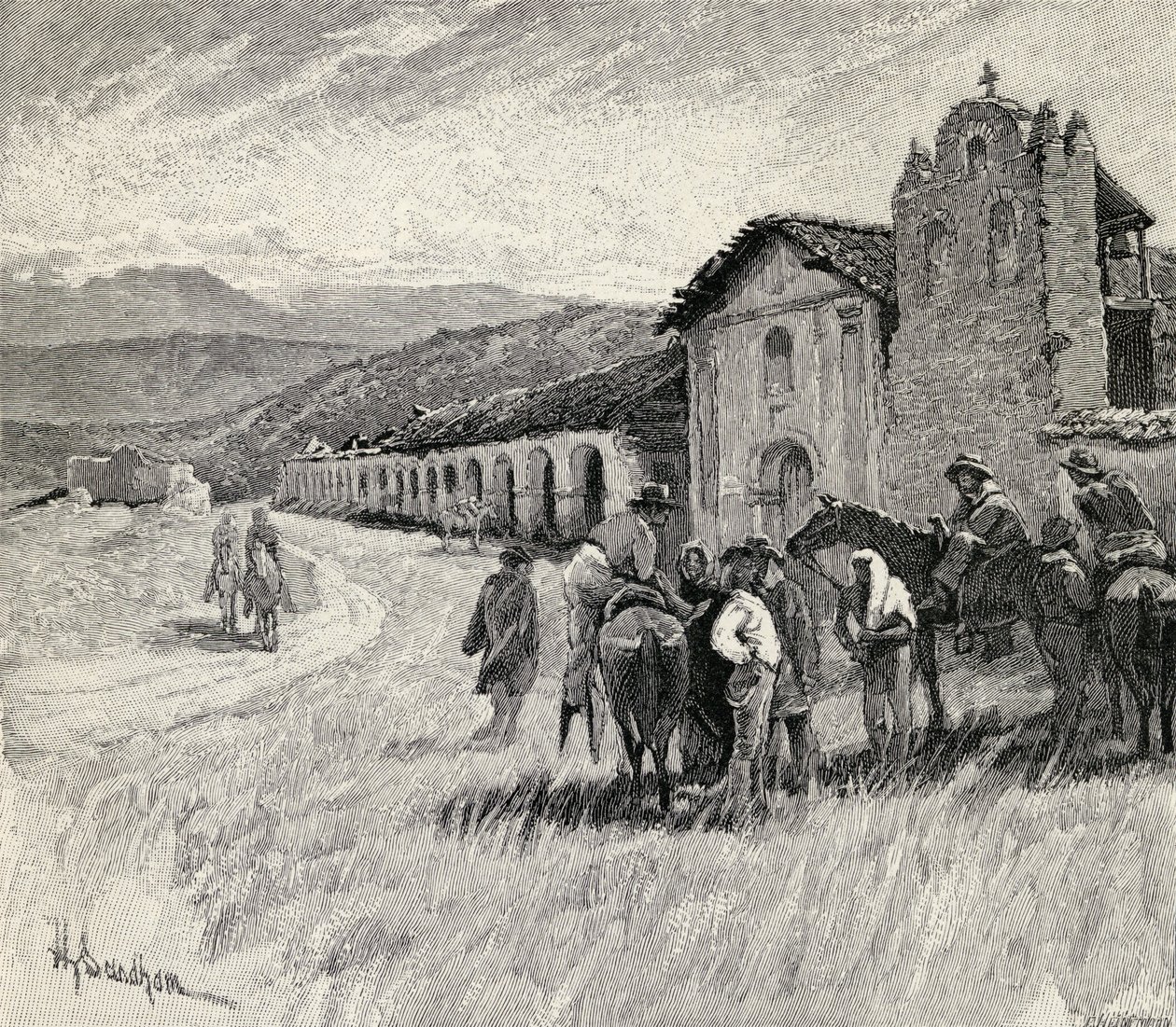 Mission Santa Ynez eller Ines, Solvang, California, fra 