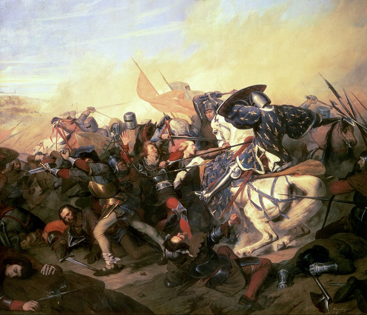 Slaget ved Cassel 23. august 1328 av Henry Scheffer