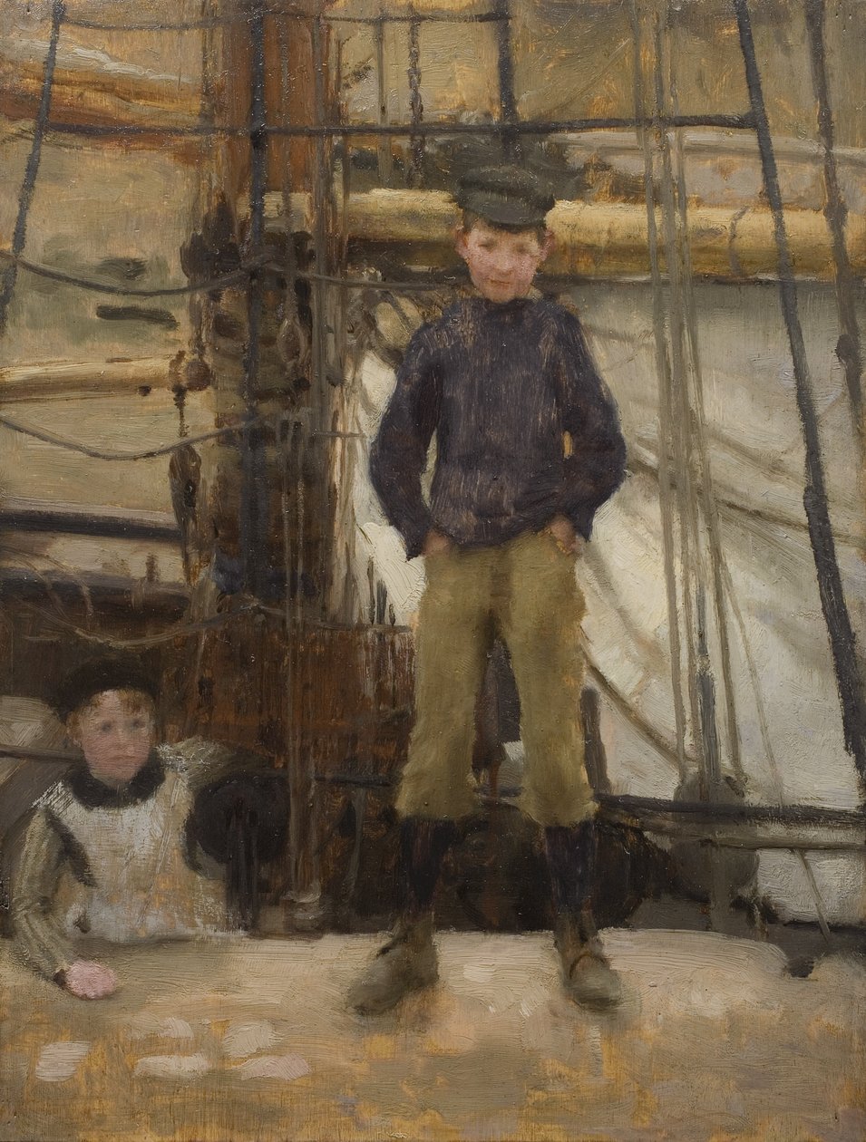 To barn på dekk av Henry Scott Tuke