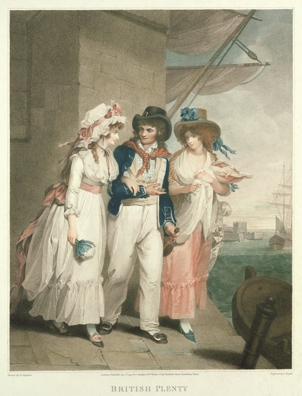 British Plenty, gravert og pub. av Charles Knight (1743-c.1826), 1794 (stippgravering) (par 125541) av Henry Singleton