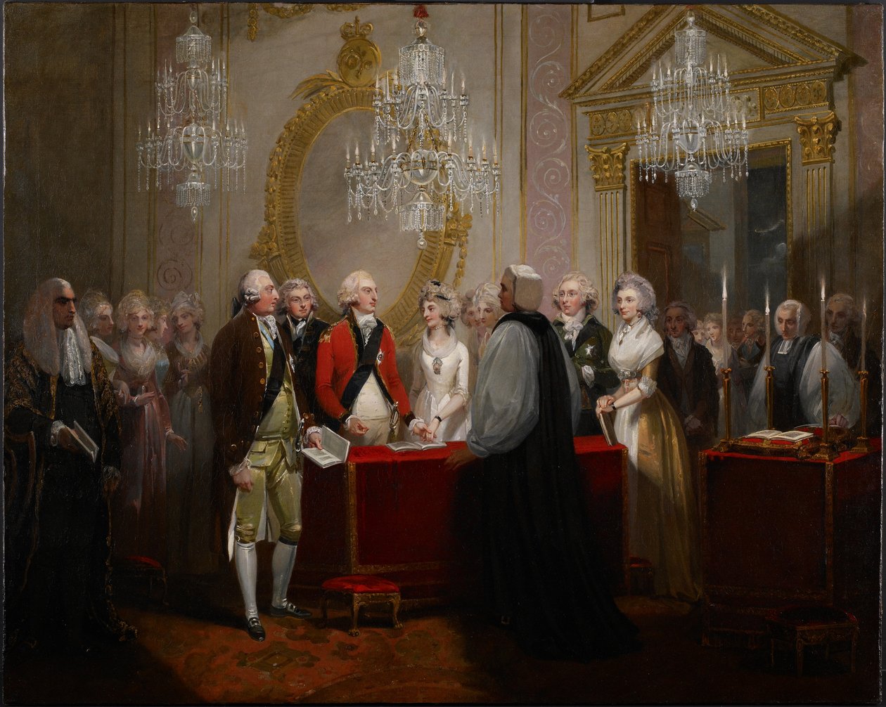 Ekteskapet til hertugen og hertuginnen av York, 1791 av Henry Singleton