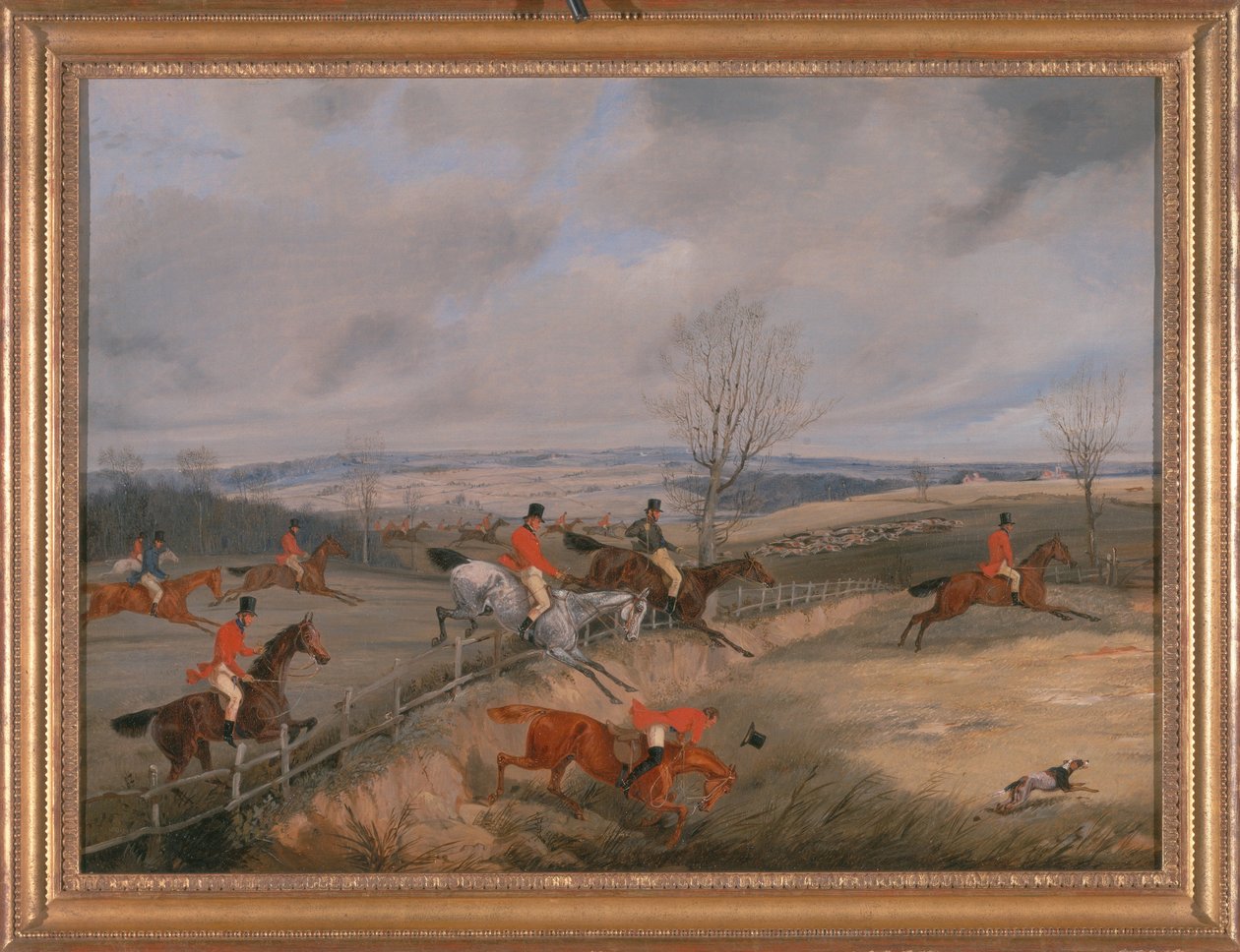Hunting Scene- Drawing the Cover av Henry Thomas Alken