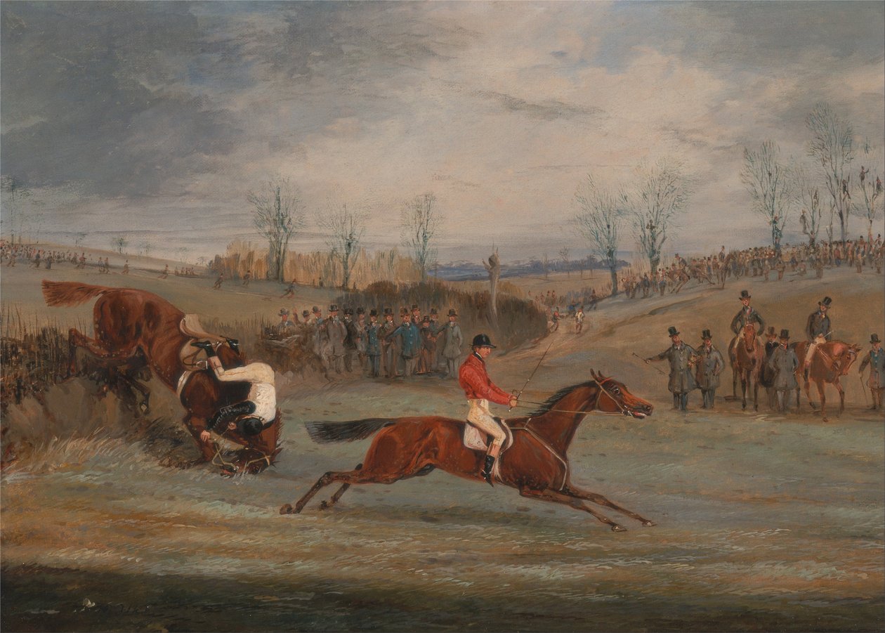 Scener fra en brattkjøring- Nær mål av Henry Thomas Alken
