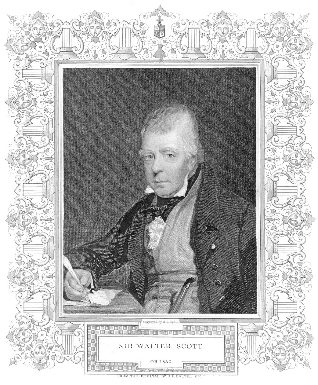 Portrett av Walter Scott av Henry Thomas Ryall