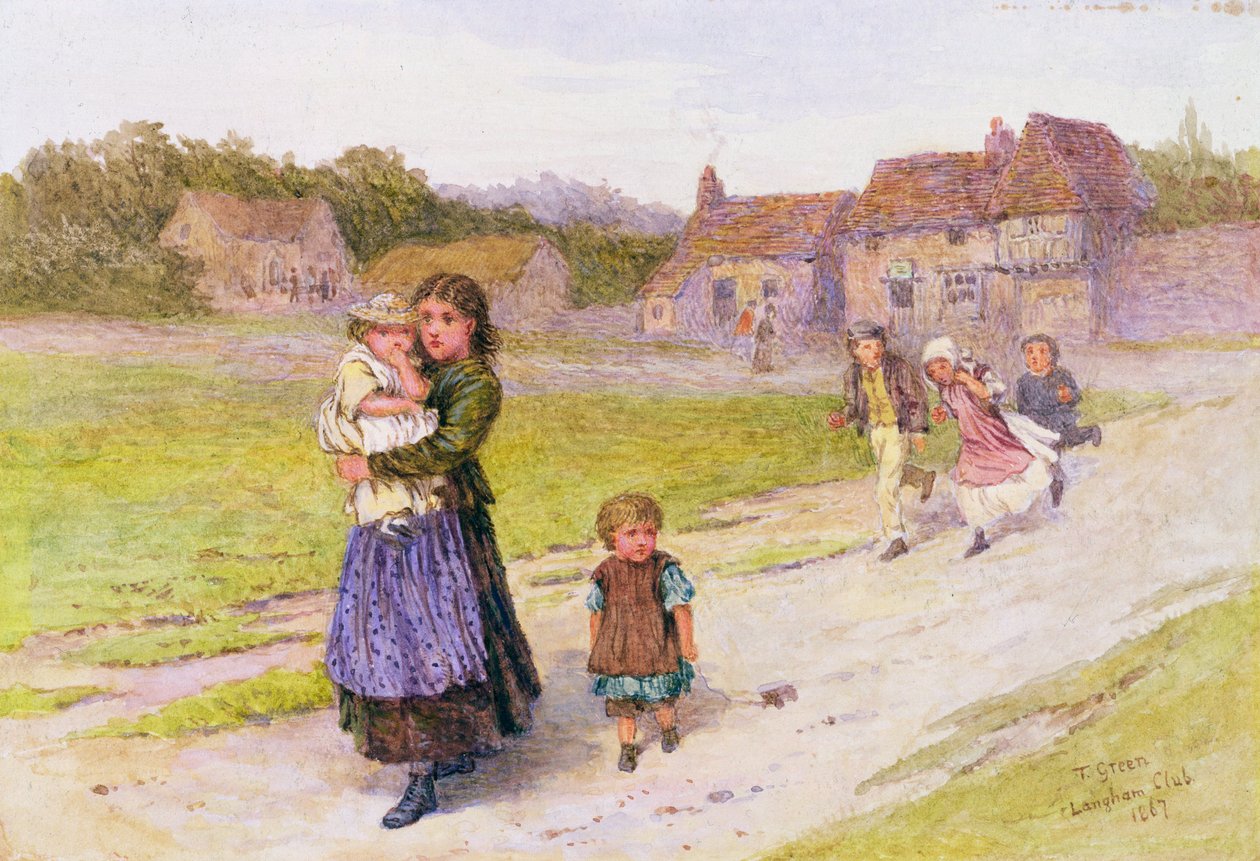 Etter skolen, 1867 av Henry Towneley Green