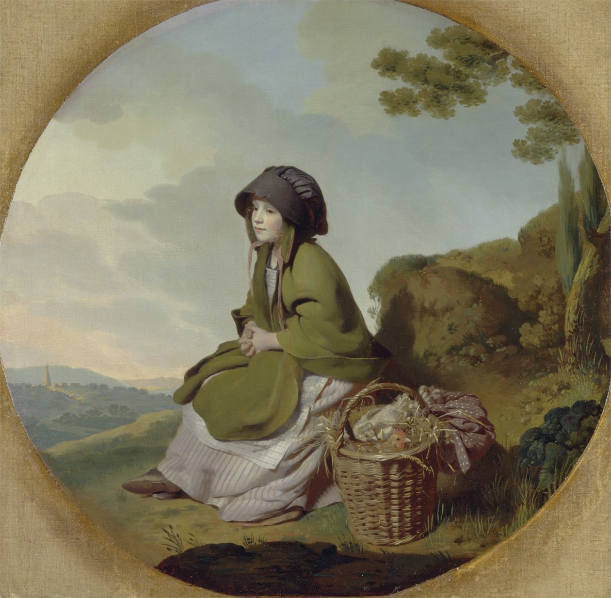 Market Girl (Sølvalderen) c.1776-77 av Henry Walton