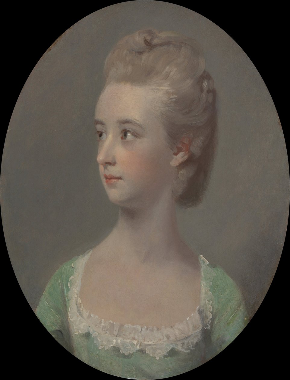 Portrett av en ung kvinne, muligens frøken Nettlethorpe av Henry Walton