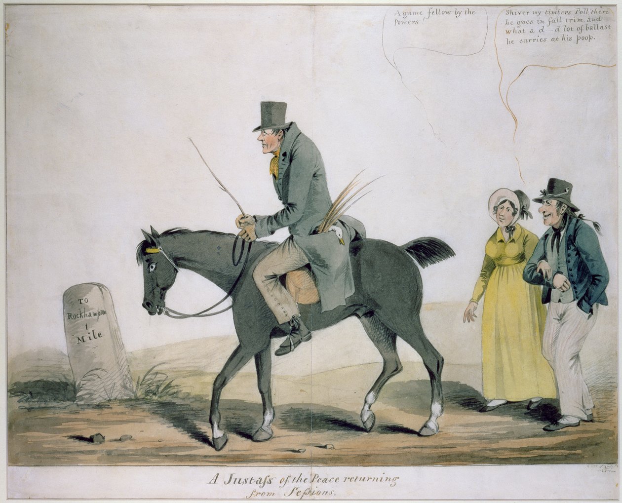 A Justass of the Peace vender tilbake fra økter av Henry William Bunbury