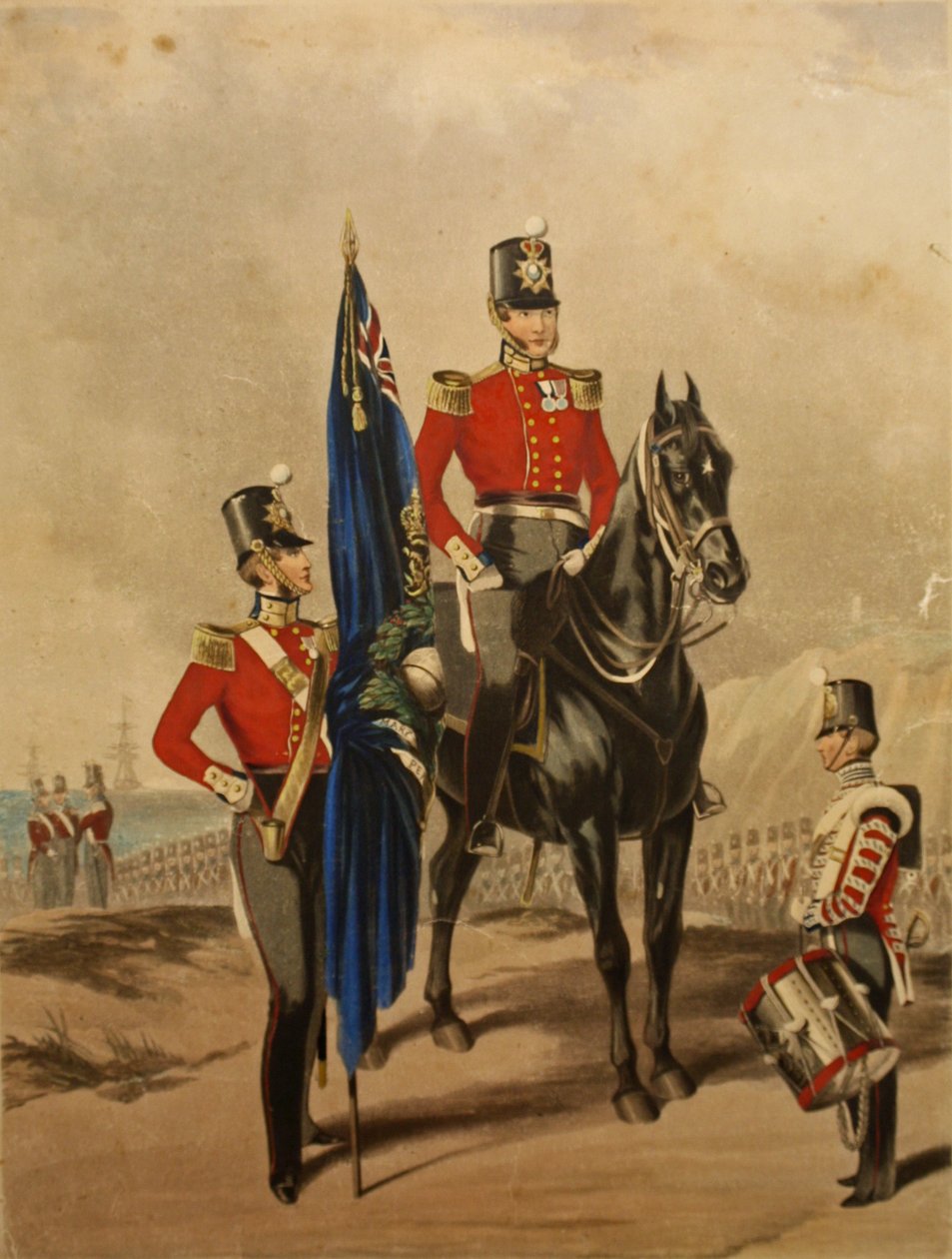 Royal Marines viser en feltoffiser og 2. løytnant, 1850 av Henry de Daubrava