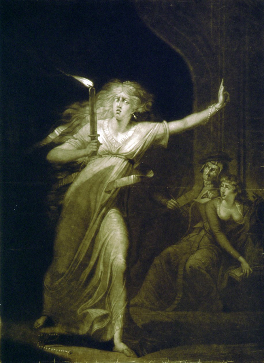 Lady Macbeth, akt, 5. scene én, hvorfor er det på tide å ikke gjøre det. malt etter H. Fuseli av Henry (1741 1825) (after) Fuseli