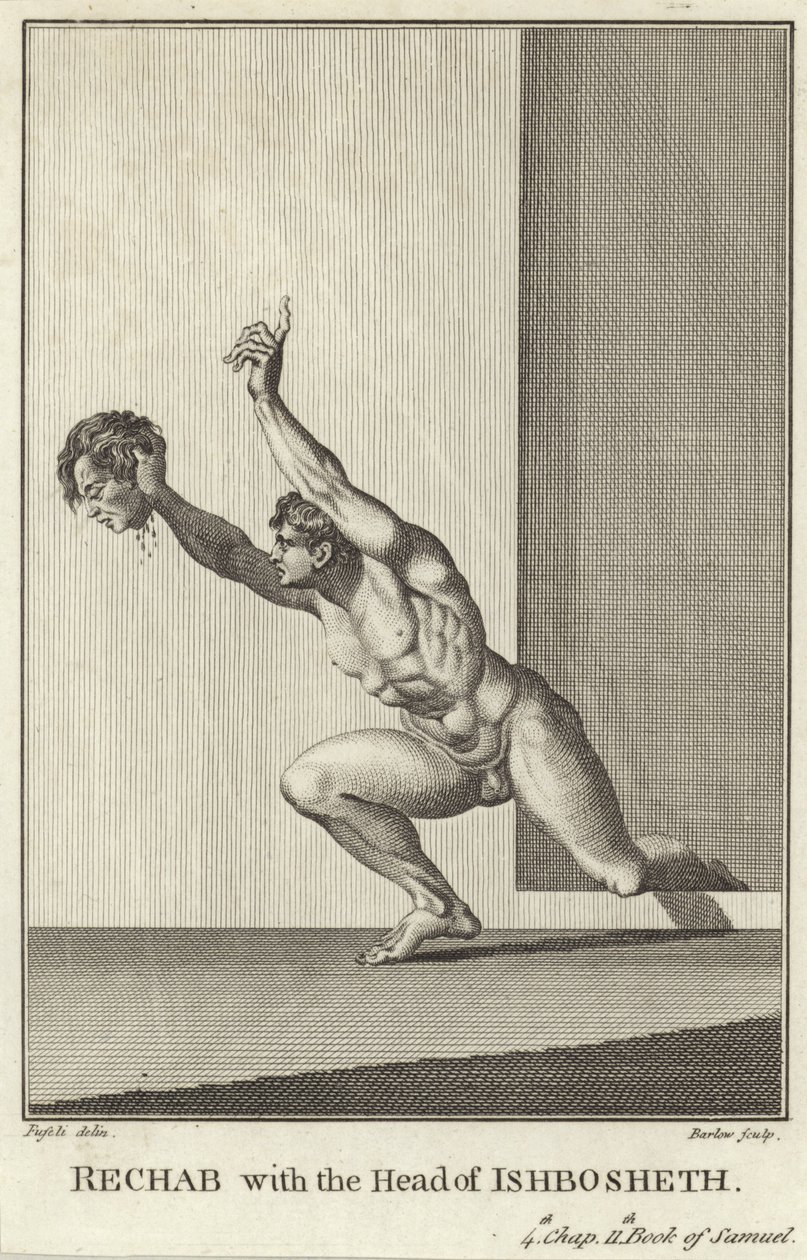 Rekab med Isbosjets hode (gravering) av Henry (1741-1825) (after) Fuseli