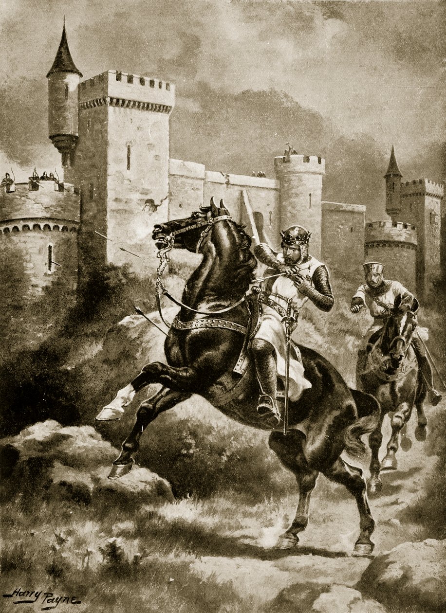 The Siege of Chaluz, illustrasjon fra 