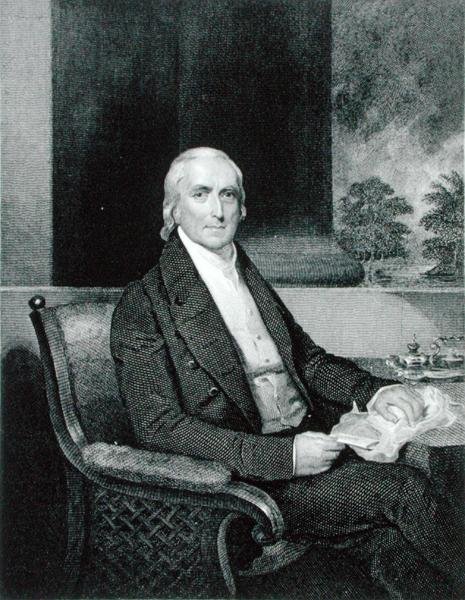Philip Syng Physick (1768-1837) gravert av Richard W. Dodson (1812-67) (gravering) av Henry (after) Inman