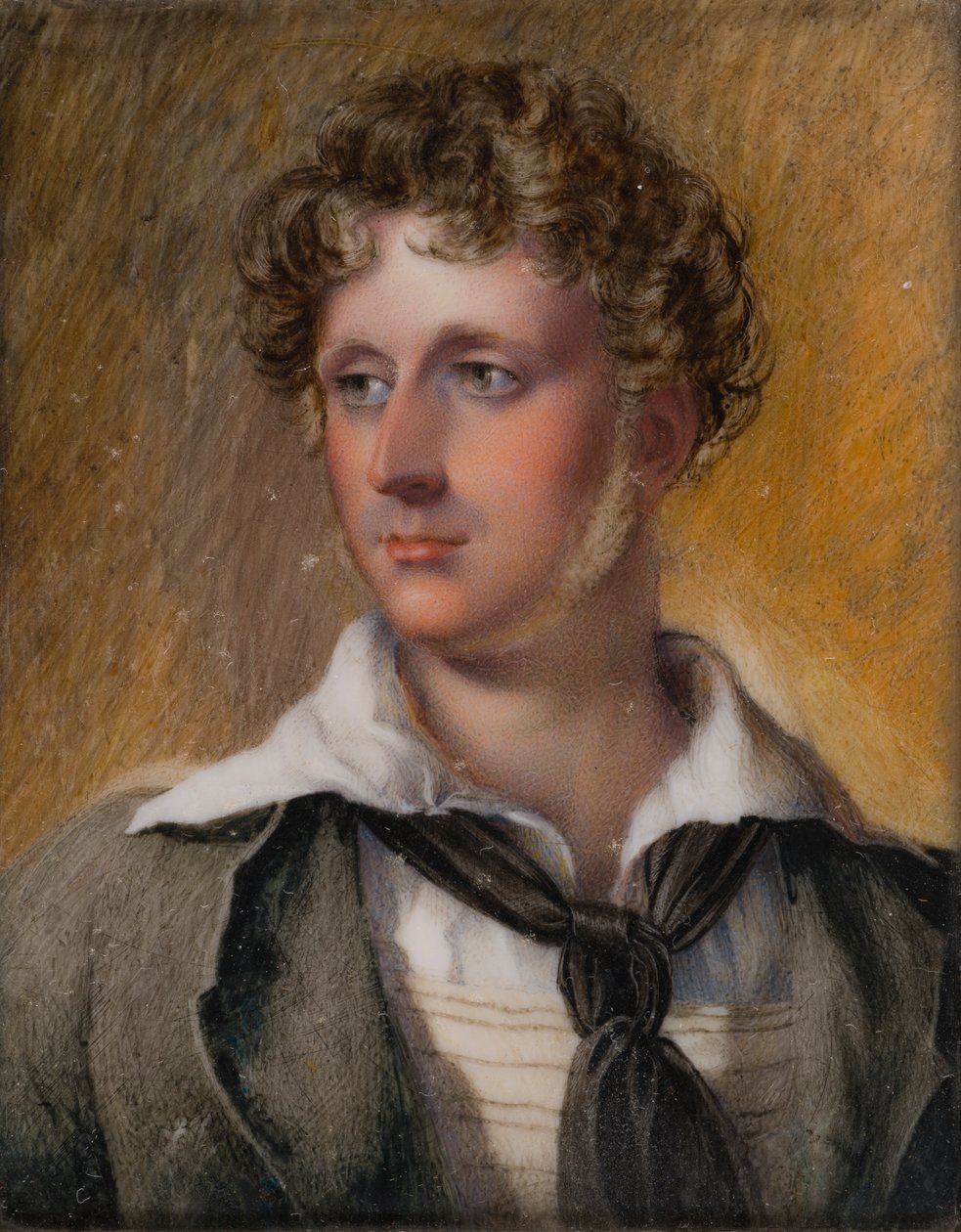 Portrett av viseadmiral the Hon. Charles Bridgeman, ca. 1817-60 (olje på elfenben) av Henry (circle of) Collen