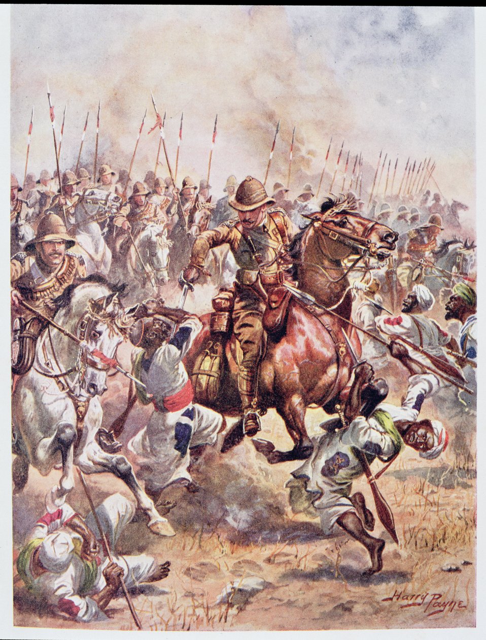 Charge of the Twenty-First Lancers, illustrasjon fra 