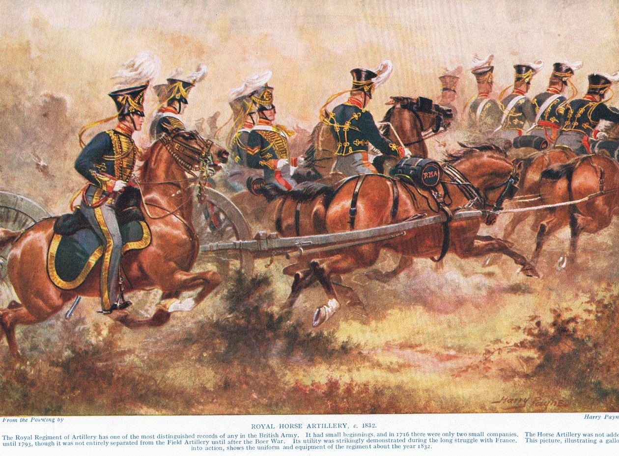 The Royal Horse Artillery, ca. 1910 av Henry A. Payne
