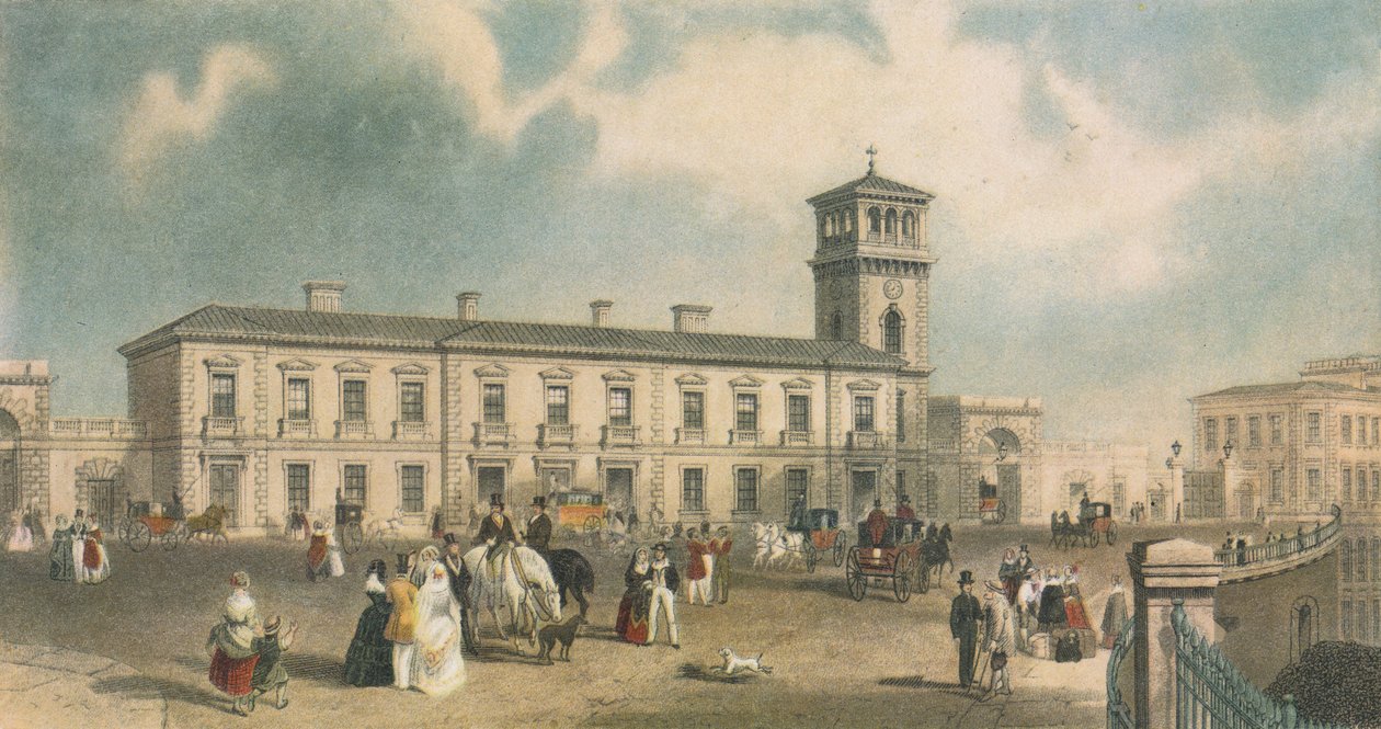 London Bridge Station, Bermondsey, London, 1845 av Henry Adlard