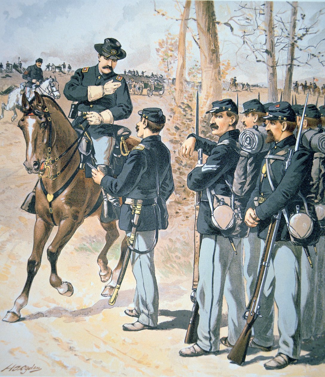 Campaign Uniforms of the Federal Army (akvarell på papir) av Henry Alexander Ogden