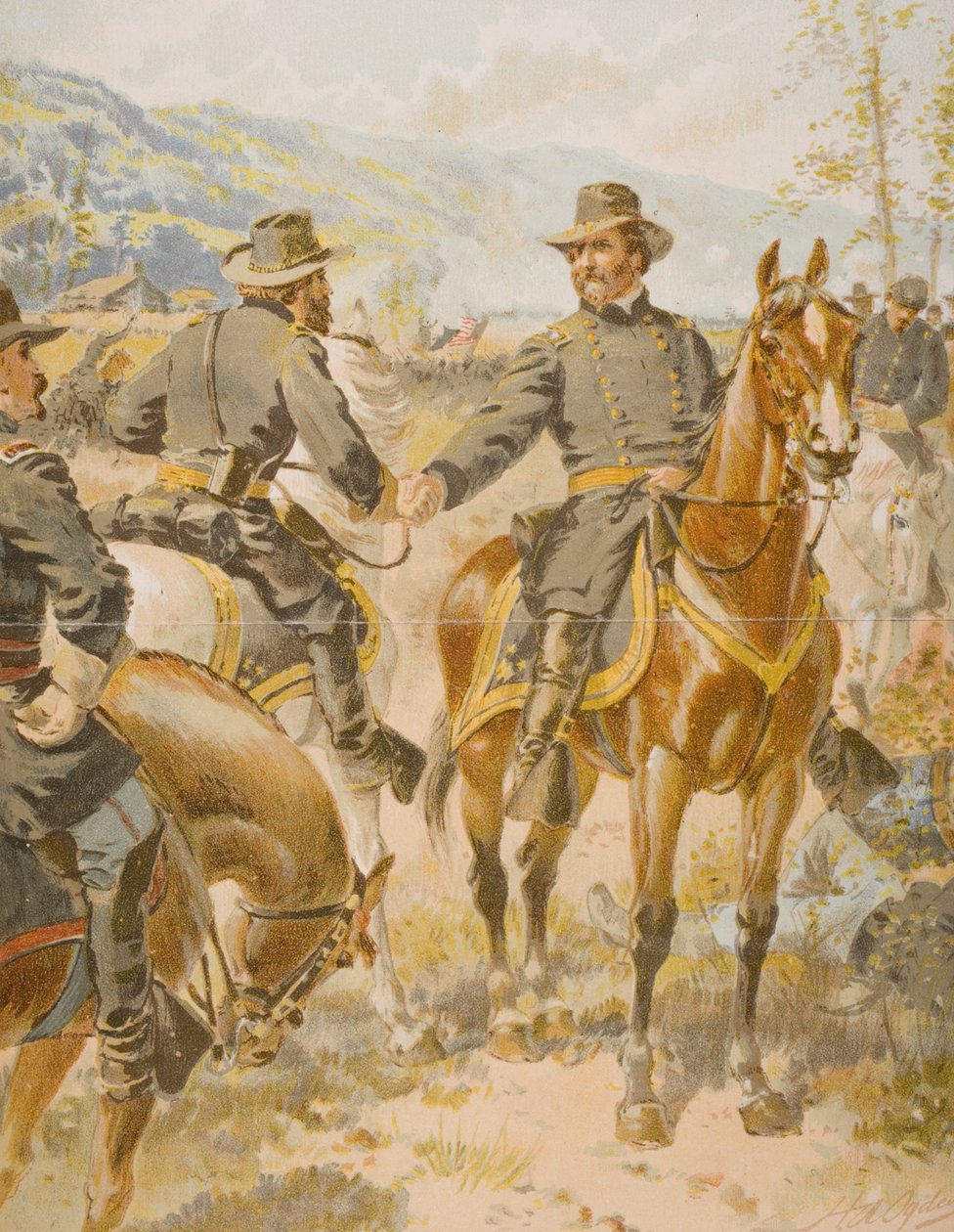 General George Henry Thomas (1816-70) i slaget ved Chickamauga, 20. september 1863 av Henry Alexander Ogden