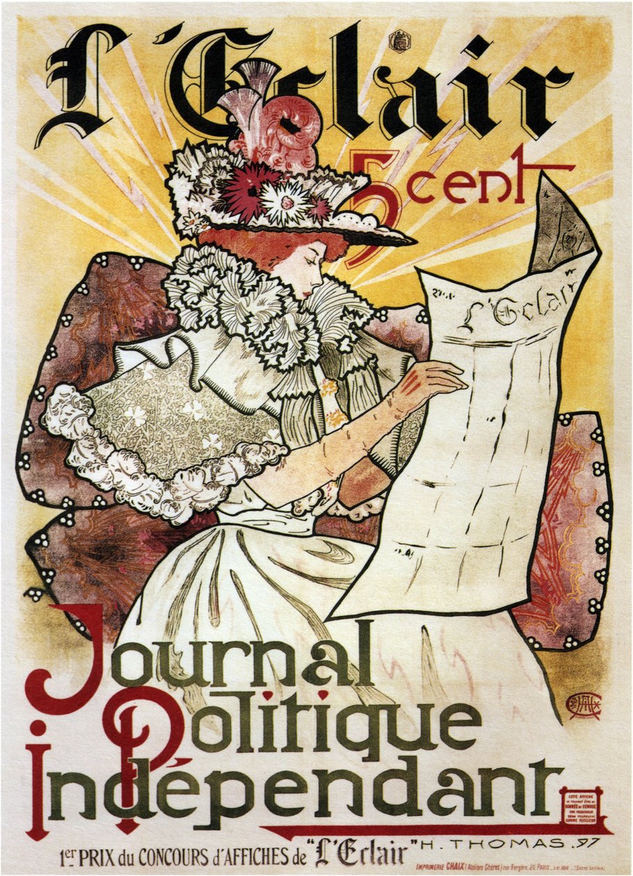 LEclair: Political Journal Independent Poster, 1897 av Henry Atwell Thomas