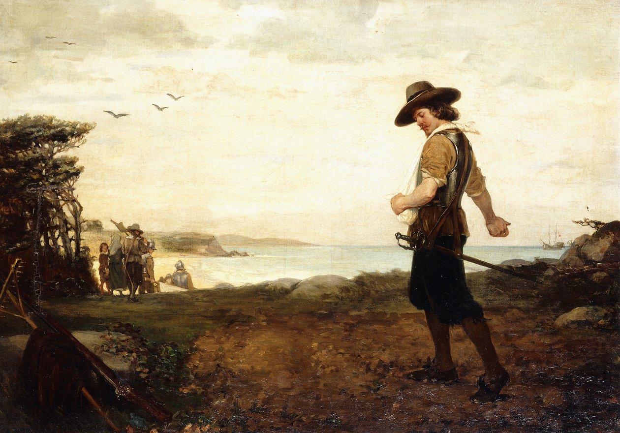 Begravelsen av Rose Standish, 1870 av Henry Bacon