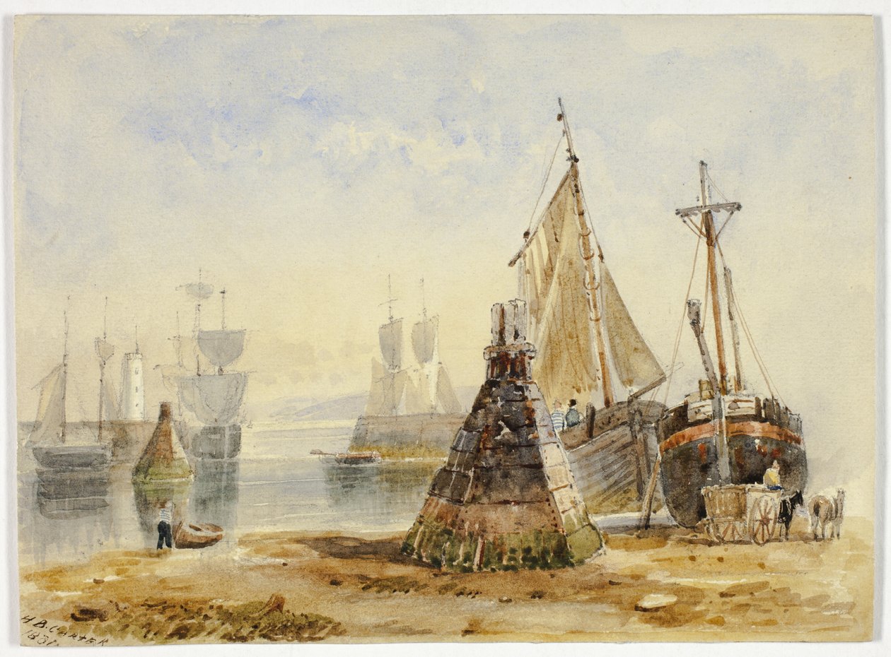 Skip i havnen av Henry Barlow Carter