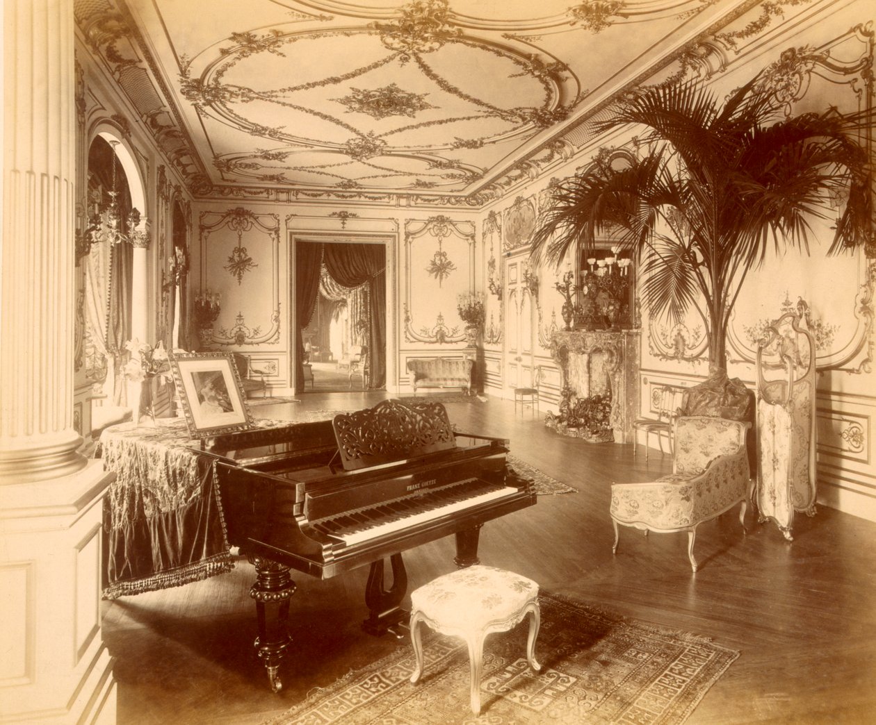 Ballroom på 17 Grosvenor Place, London av Henry Bedford Lemere