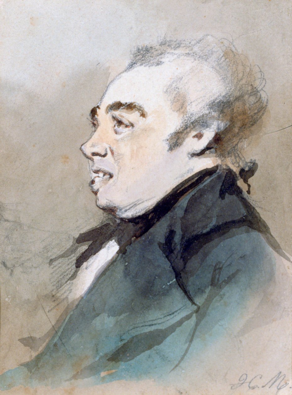Joseph Prudhomme, c1825-1877 av Henry Bonaventure Monnier