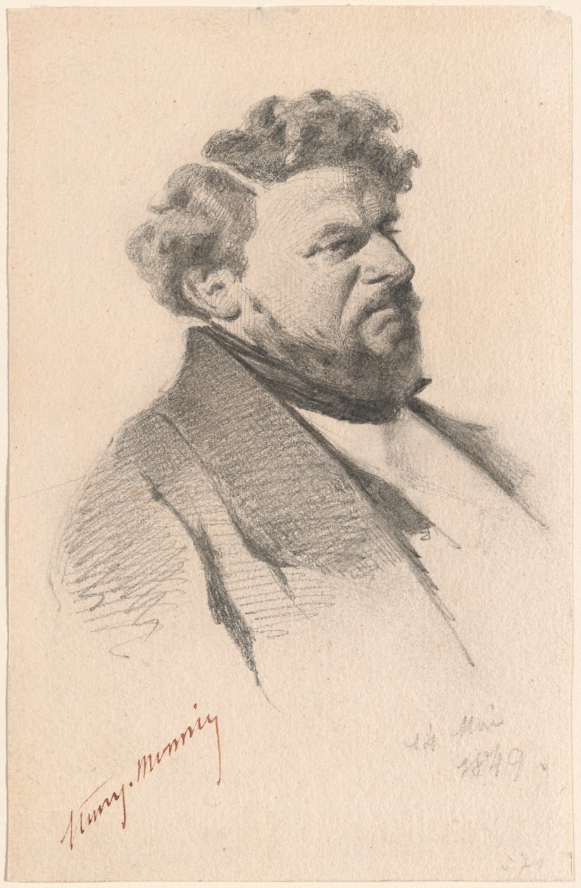 Portrett av en mann av Henry Bonaventure Monnier