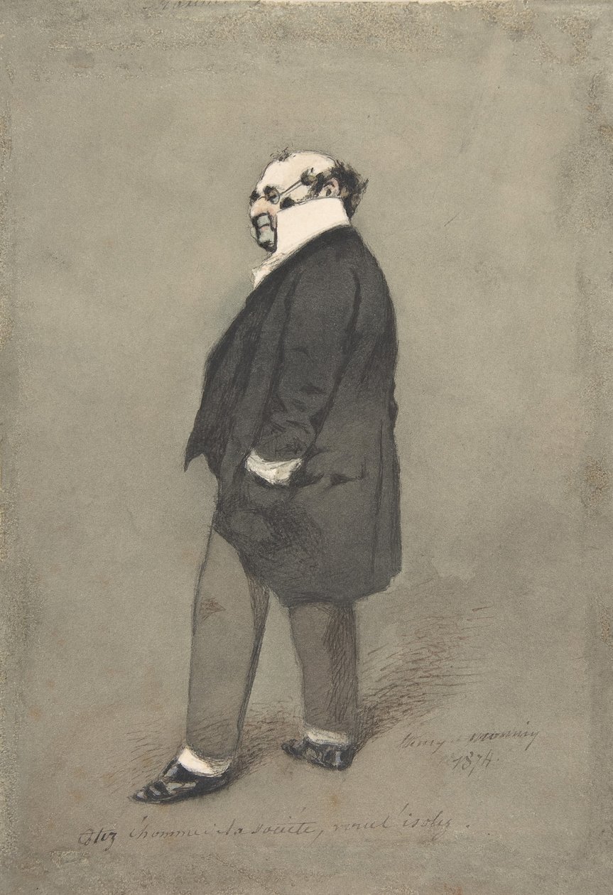 Samfunnsmannen Monsieur Joseph Prudhomme, 1874. av Henry Bonaventure Monnier