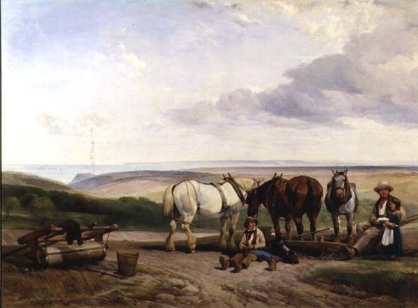 Sørsiden av Vale of Ecclesborne, nær Hastings, East Sussex av Henry Brittan Willis