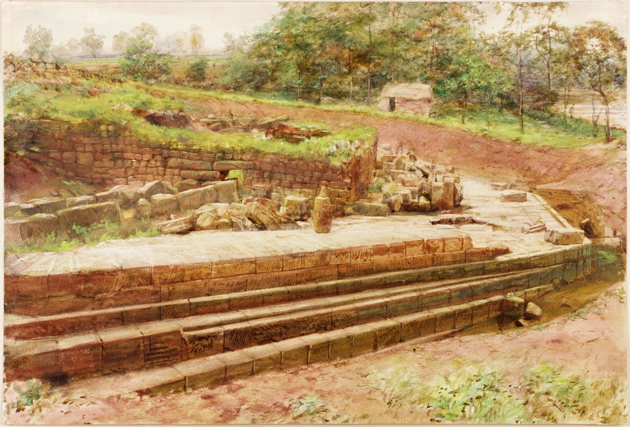 Cilurnum (gouache, blyant og akvarell på papir) av Henry Burdon Richardson