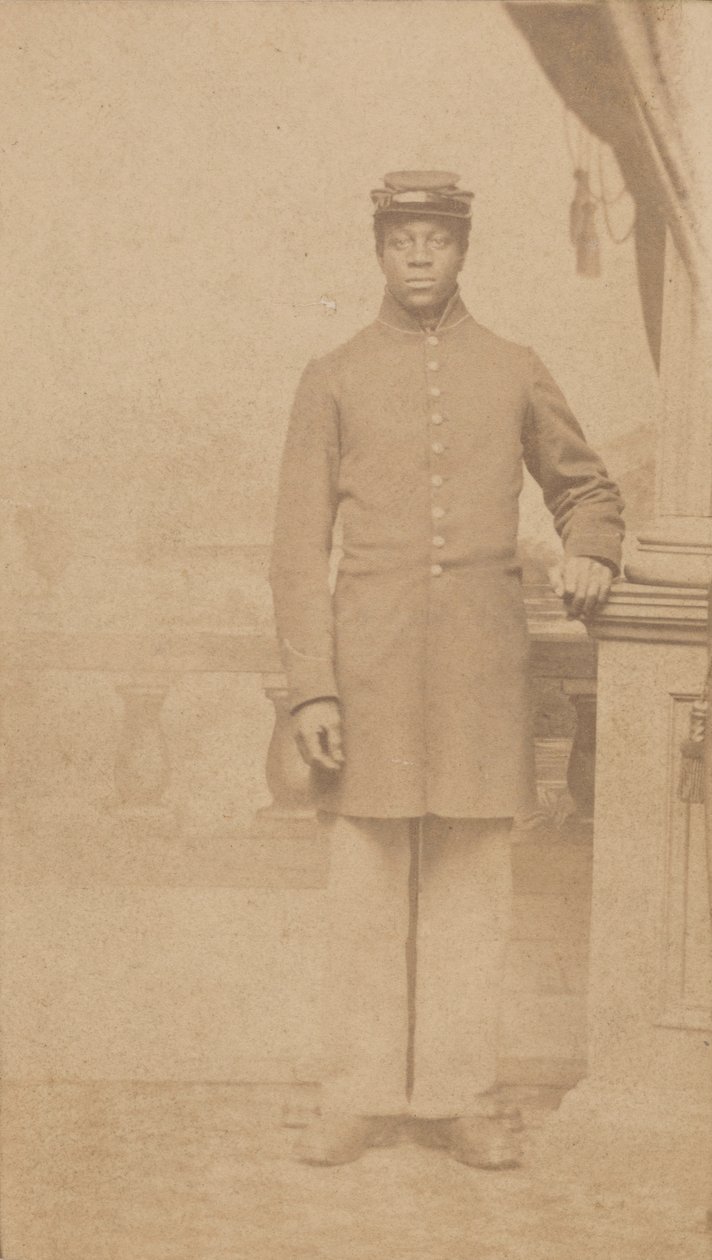 Carte-de-visite av en uidentifisert unionssoldat, 1862-1884. av Henry C. Cushing