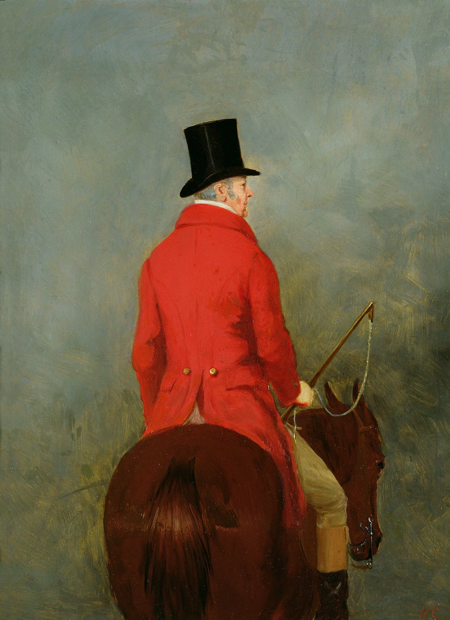 Portrett av Thomas Cholmondeley, første Lord Delamere, på sin Hunter: A study for 