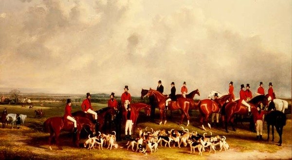 The Meet of the Buck Hounds, ca. 1845 av Henry Calvert