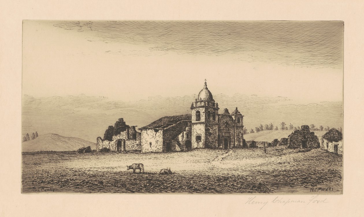 Mission San Carlos Borromeo, 1883. av Henry Chapman Ford