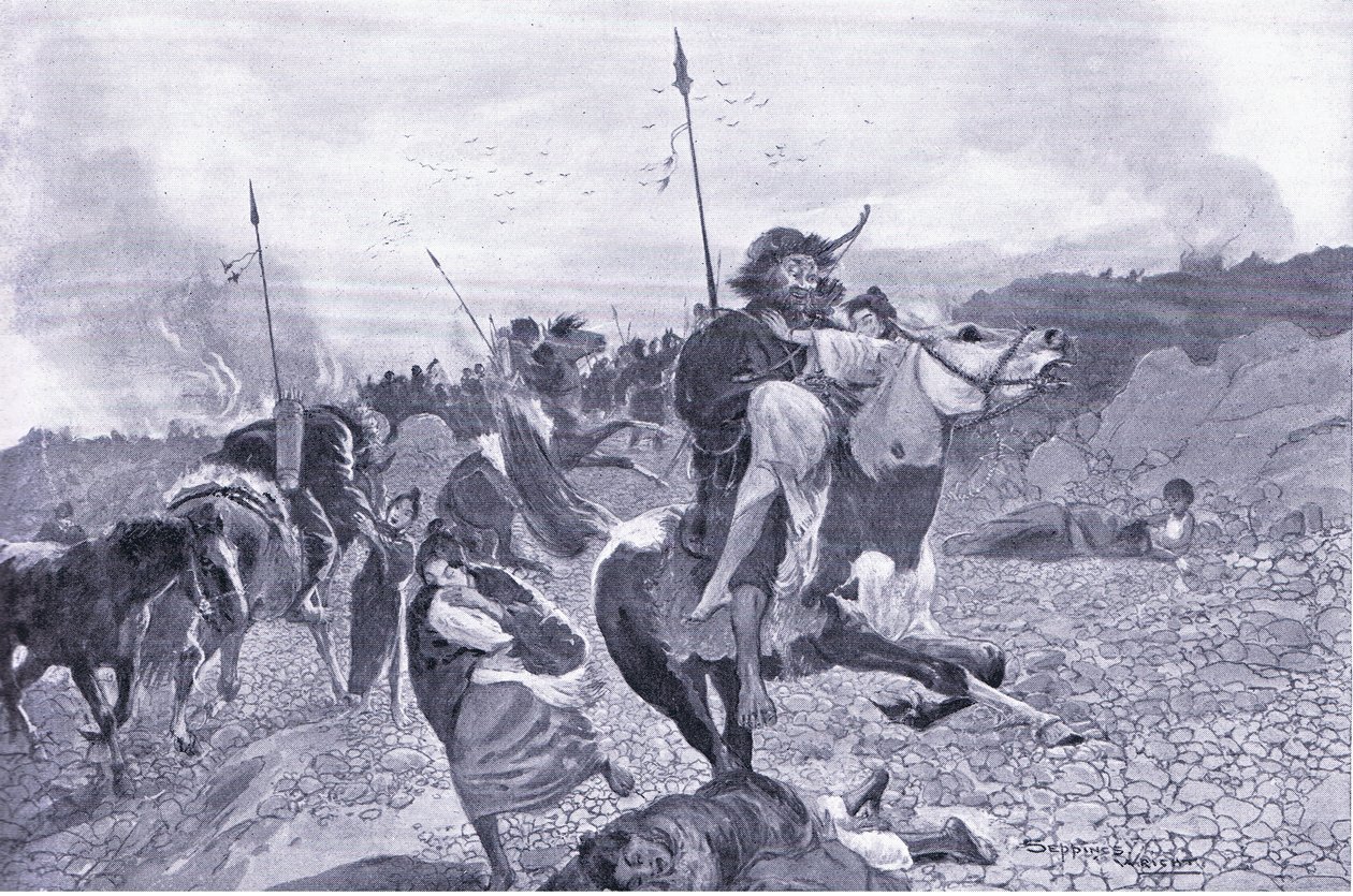 Et tidlig Hun-raid 180 f.Kr av Henry Charles Seppings Wright