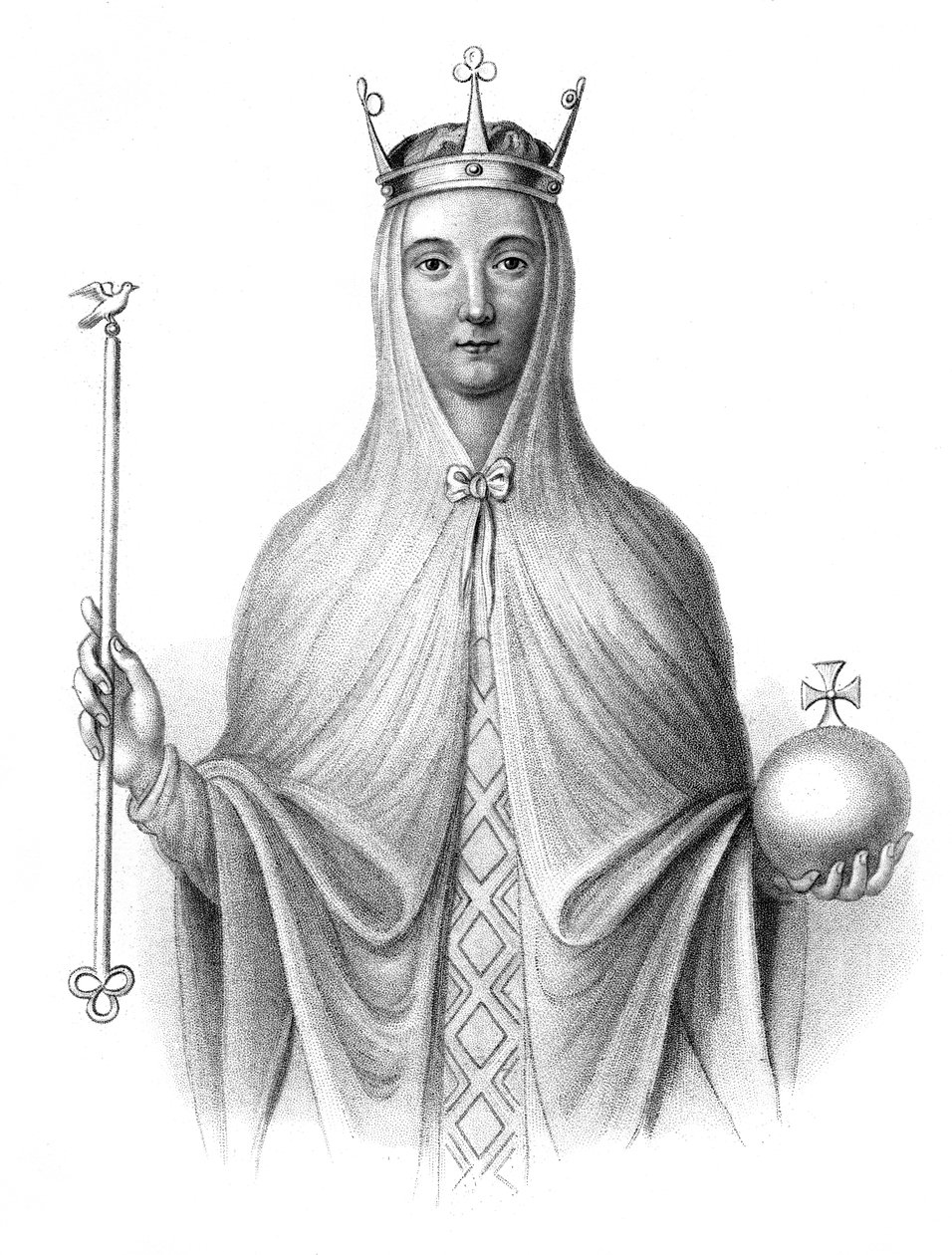 Adeliza av Leuven, dronning av Henry I av England. av Henry Colburn
