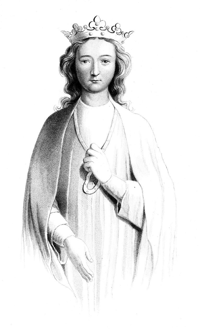 Eleanor av Castilla 1241-1290, 1851. av Henry Colburn
