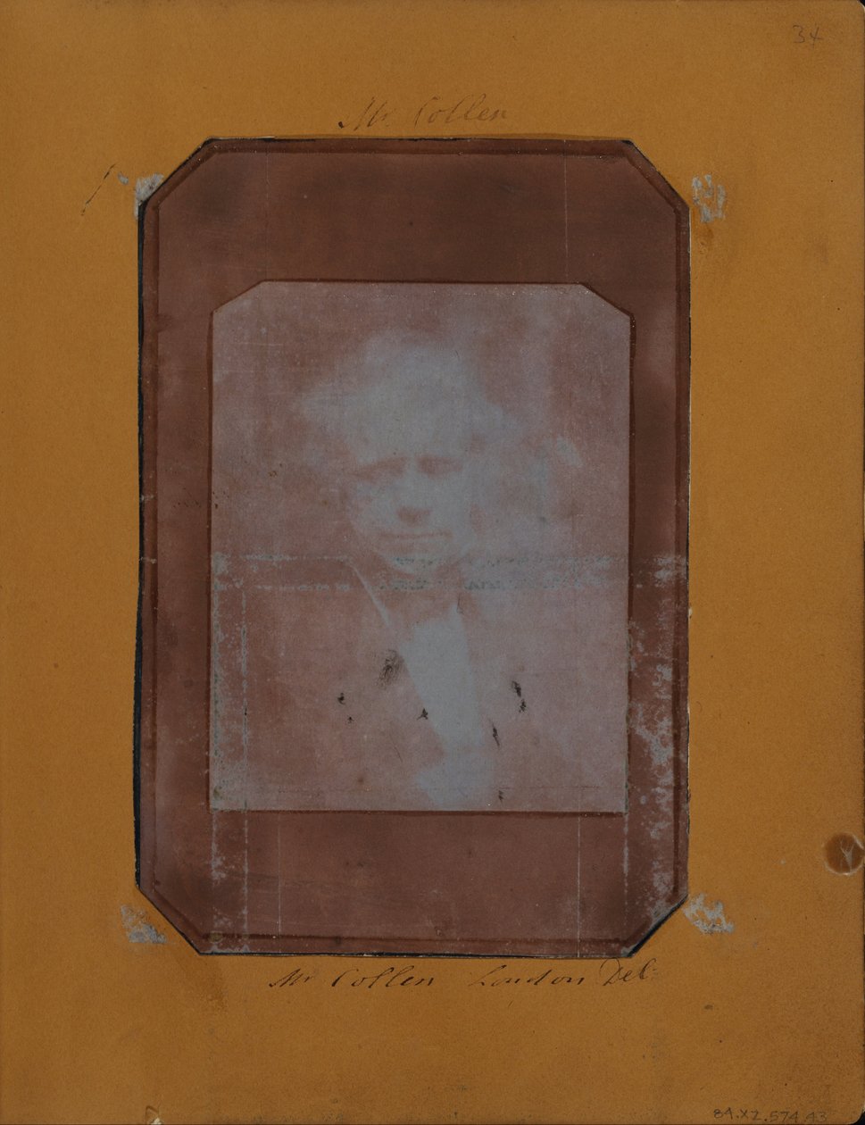 Bystelengde portrett av en mann, muligens Sir David Brewster av Henry Collen
