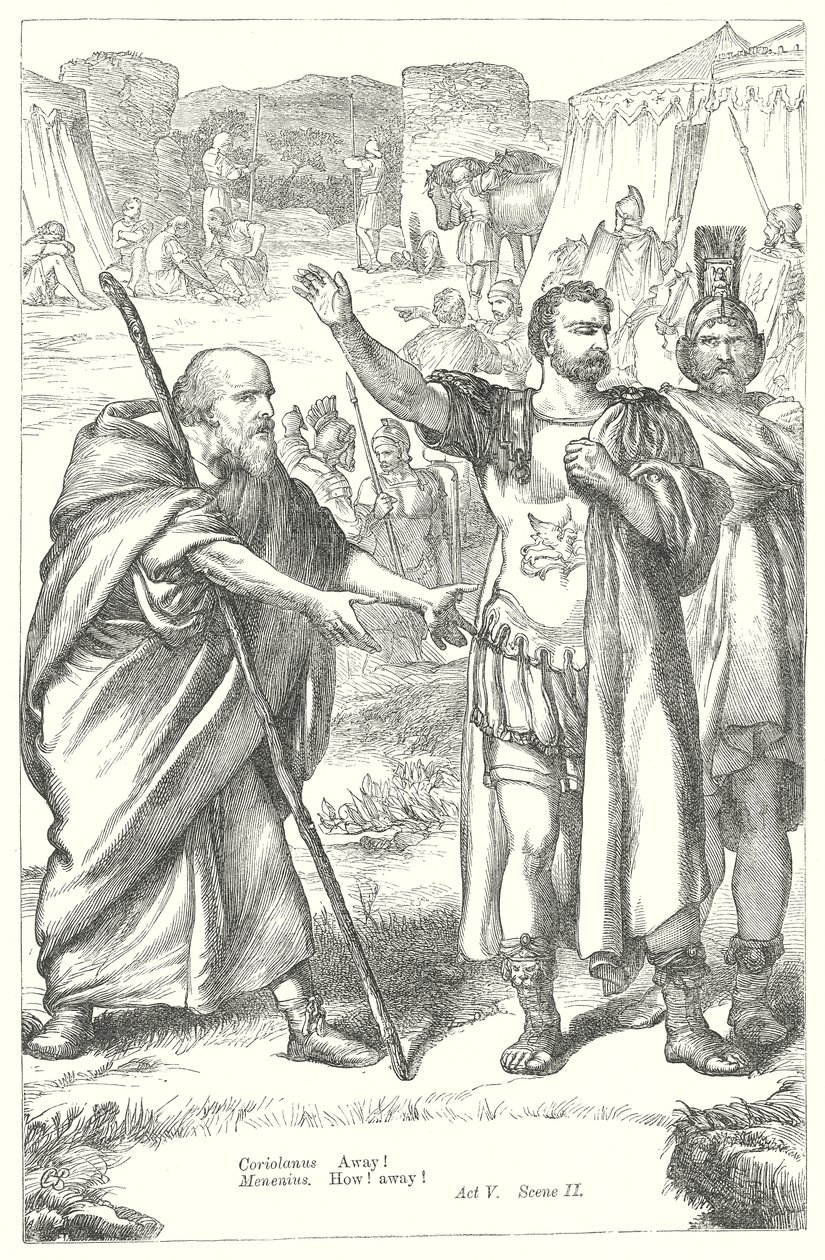Coriolanus (gravering) av Henry Courtney (after) Selous