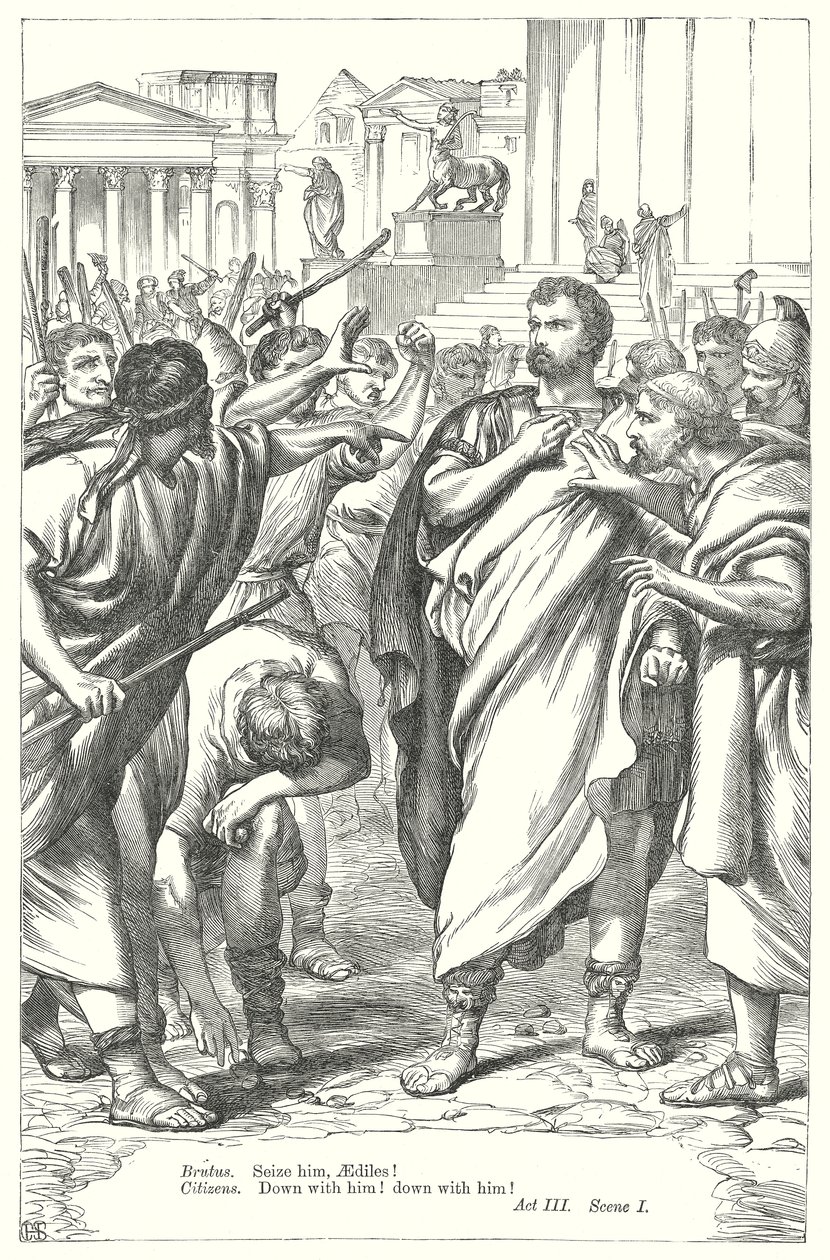 Coriolanus (gravering) av Henry Courtney (after) Selous