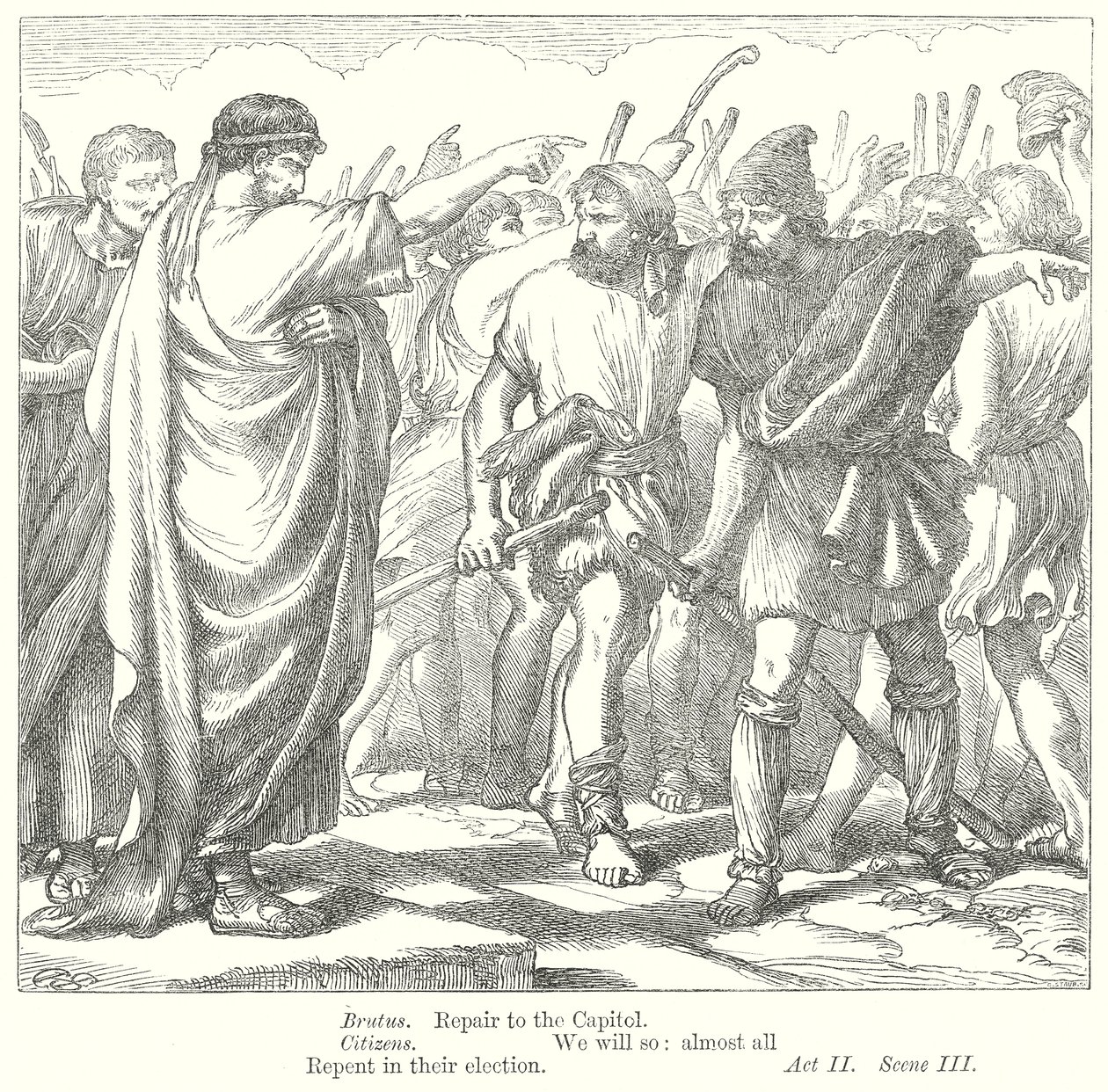 Coriolanus (gravering) av Henry Courtney (after) Selous
