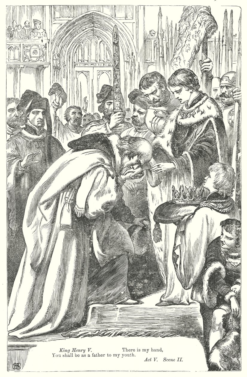 Kong Henrik IV del II (gravering) av Henry Courtney (after) Selous
