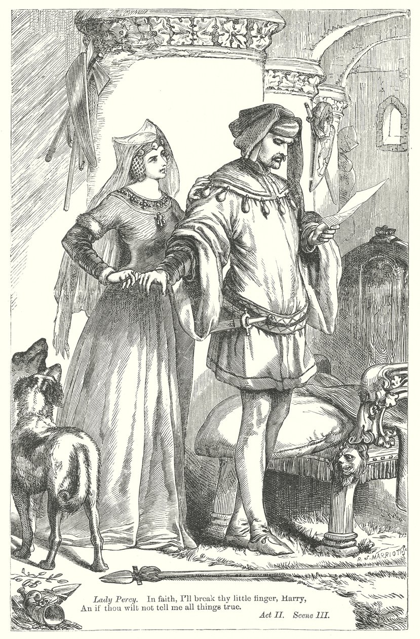 Kong Henrik IV del I (gravering) av Henry Courtney (after) Selous