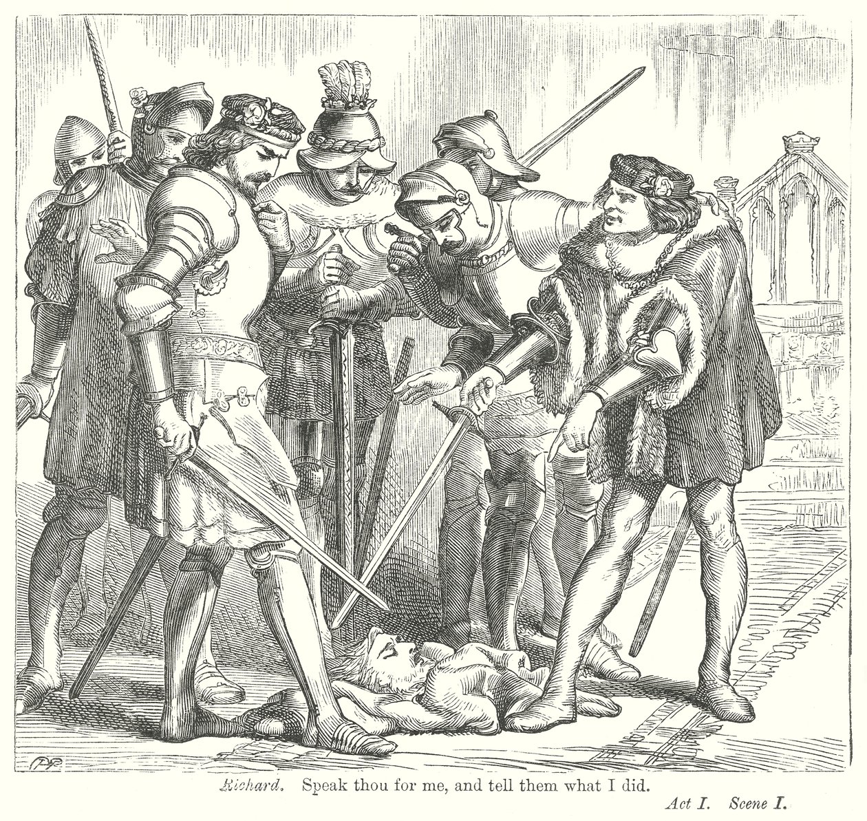 Kong Henrik VI del III (gravering) av Henry Courtney (after) Selous