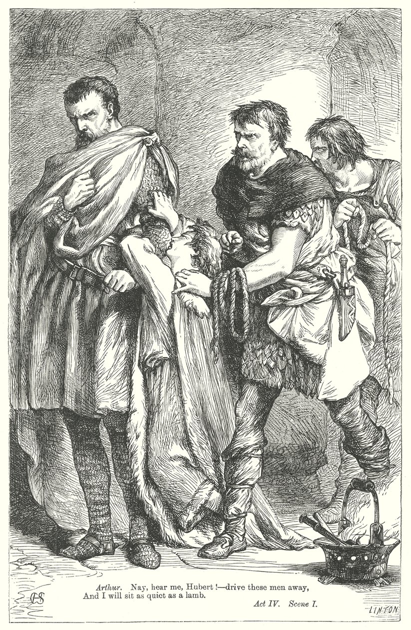 Kong John (gravering) av Henry Courtney (after) Selous