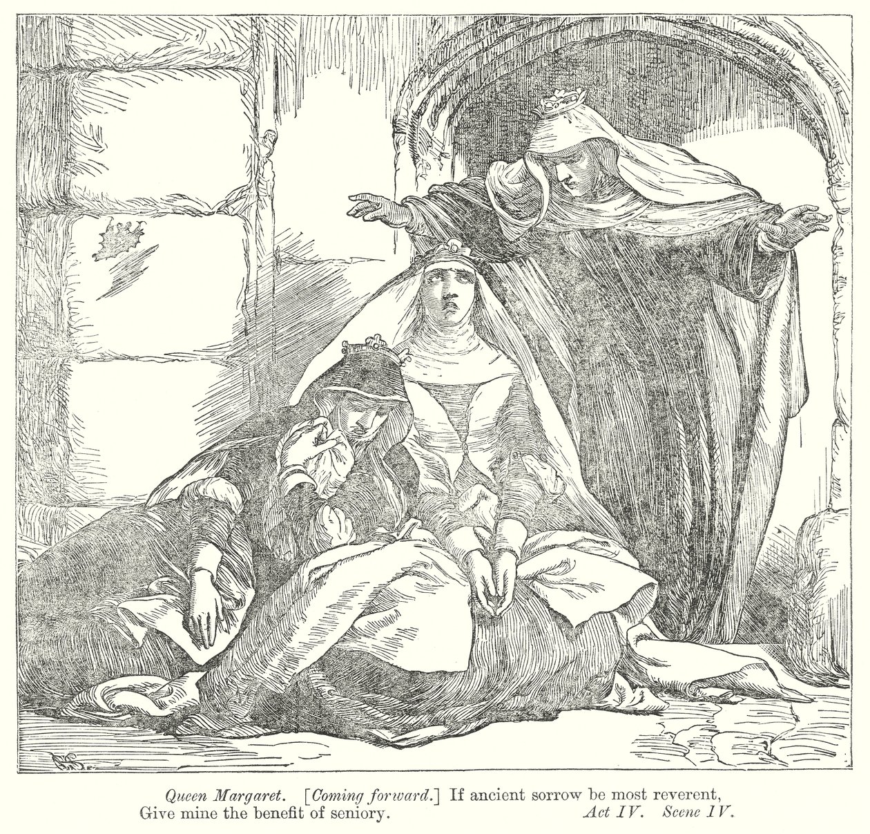 Kong Richard III (gravering) av Henry Courtney (after) Selous